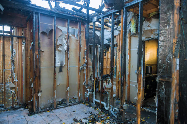 Professional Smoke Damage Restoration technician working in Willernie, MN